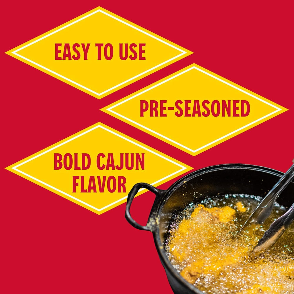 Louisiana Fish Fry mix texture detail highlighting seasoning balance