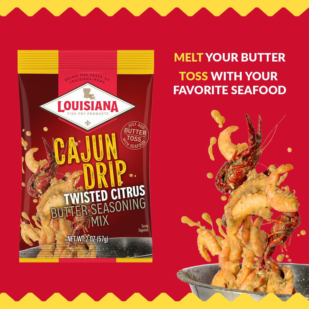Louisiana Fish Fry single packet close-up highlighting easy single-use convenience