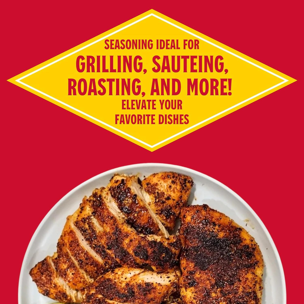 Louisiana Fish Fry seasoning crusted on salmon delivering rich crust