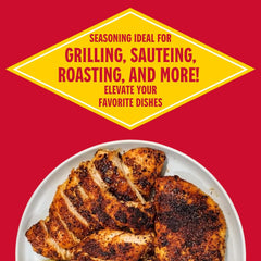 Louisiana Fish Fry seasoning crusted on salmon delivering rich crust