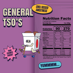 Close-up of a single Louisville Vegan Jerky bag highlighting label and portable convenience
