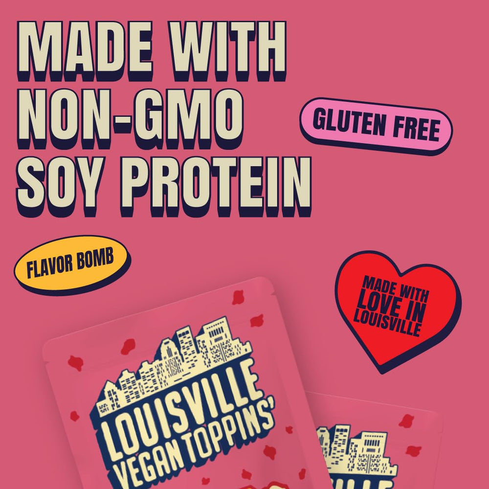 Louisville Vegan Jerky sprinkled on salad benefit: adds smoky crunch and protein