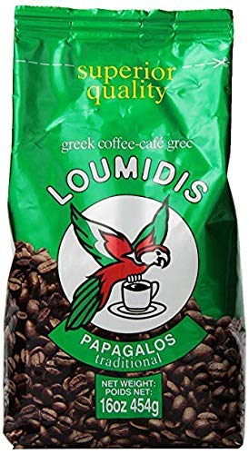 Loumidis Papagalos close-up of fine grounds, demonstrates texture for briki extraction