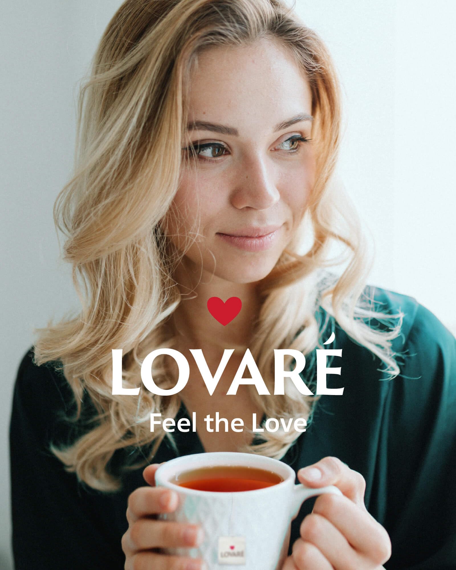 LOVARE assortment of sachets spread to show flavor variety at a glance