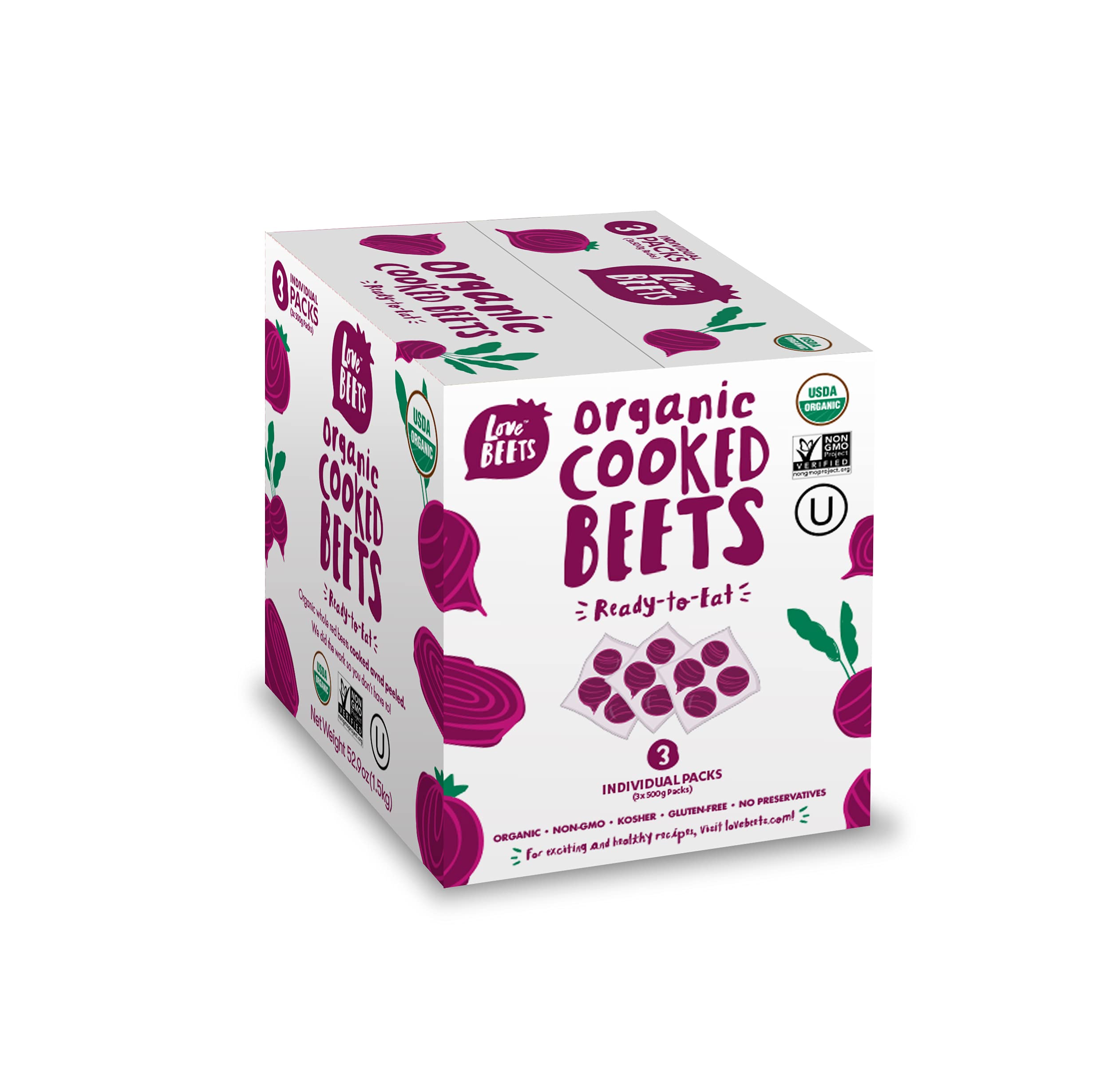 Love Beets peeled beet texture highlighting smooth, tender flesh