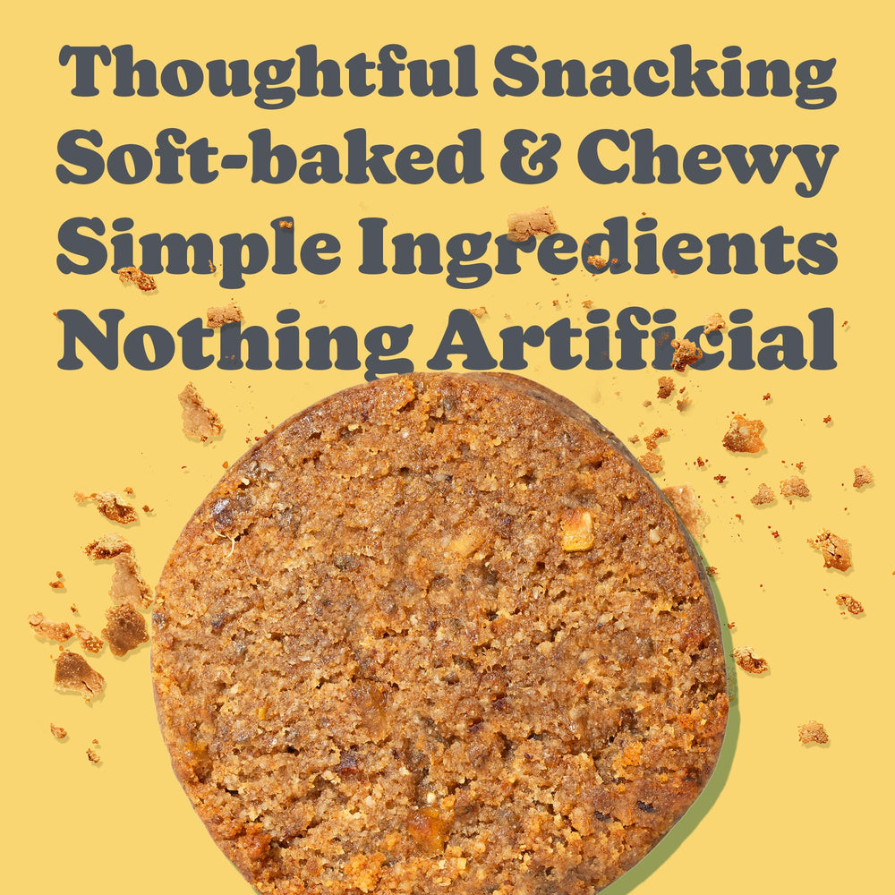 Love + Chew individually wrapped cookie in hand for convenient portability