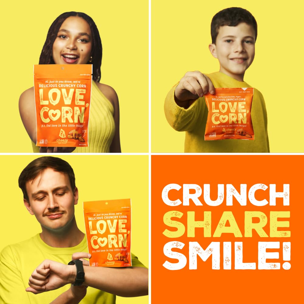 Love Corn piled on a plate ready to serve showing shareable appeal