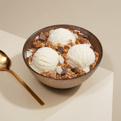 Love Crunch served in a bowl with milk, showing quick breakfast benefit