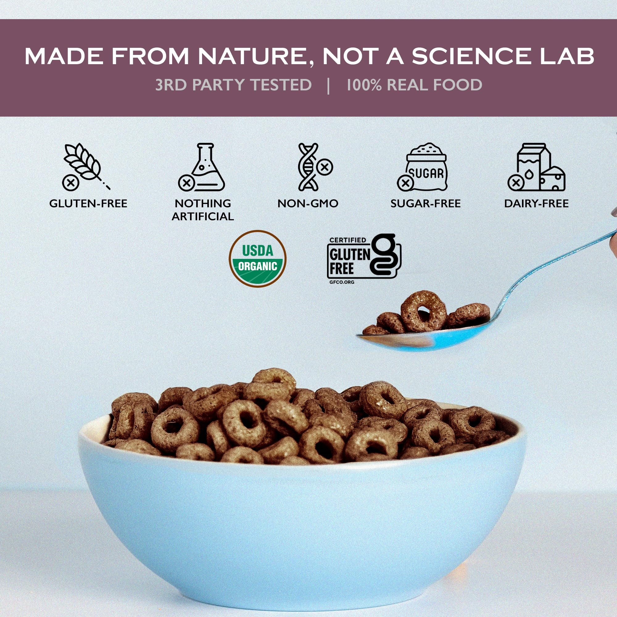 Lovebird nutrition label and ingredient list highlighting transparent labeling
