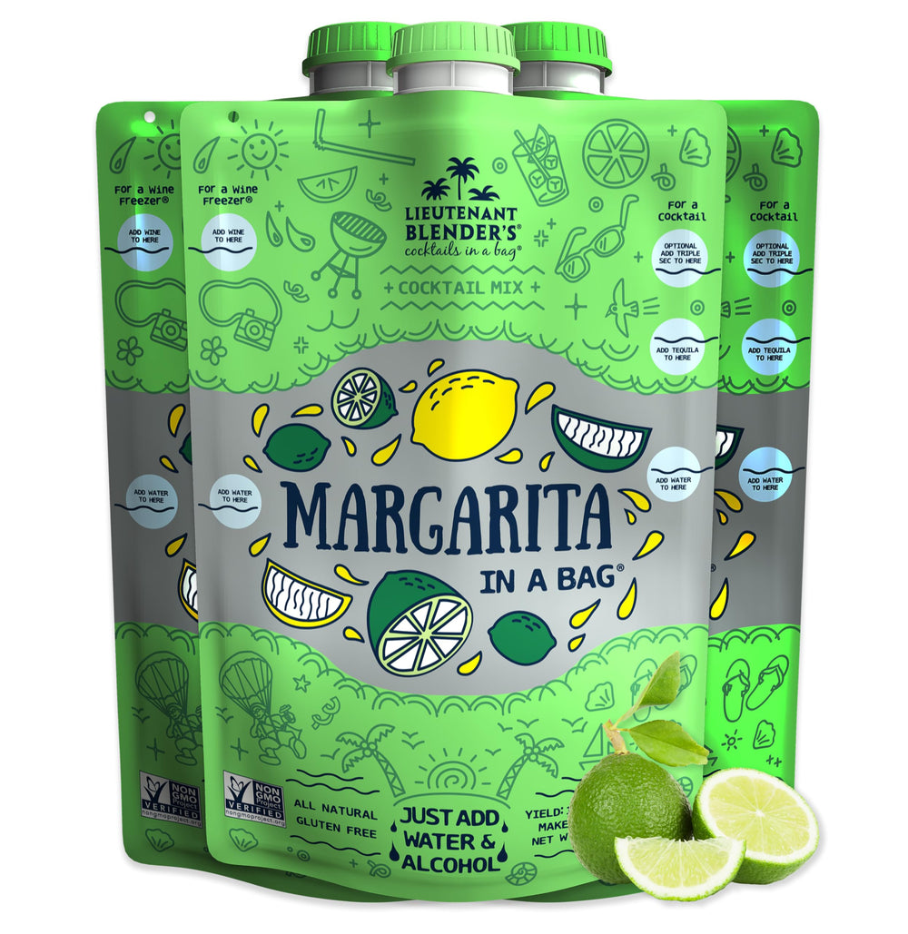 Lt. Blender front packaging showing pouch and brand, convenient ready-to-freeze mix