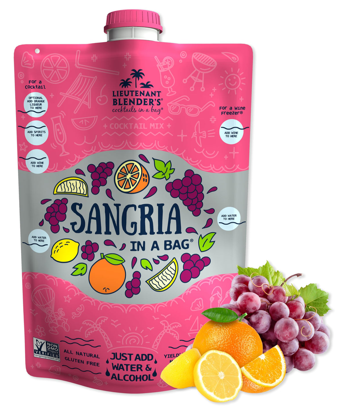 Lt. Blender front pouch view showing package design and easy-to-make benefit