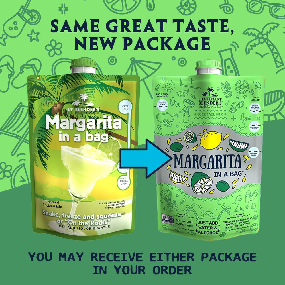 Lt. Blender product label highlighting real lime lemon ingredients