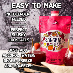 Lt. Blender squeezing bag to serve, fast no-blender slushies