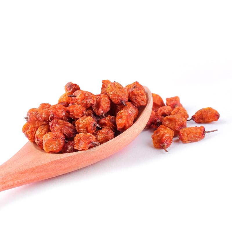 LUCENTIS close-up of dried sea buckthorn berries highlighting tangy color and freshness
