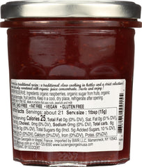 LUCIEN GEORGELIN label close-up emphasizing organic certification and ingredient clarity