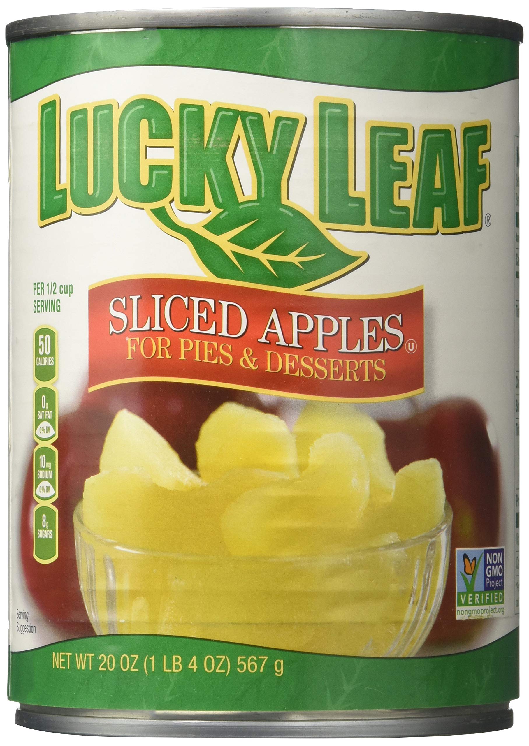 Lucky Leaf front can showing label and convenience for baking