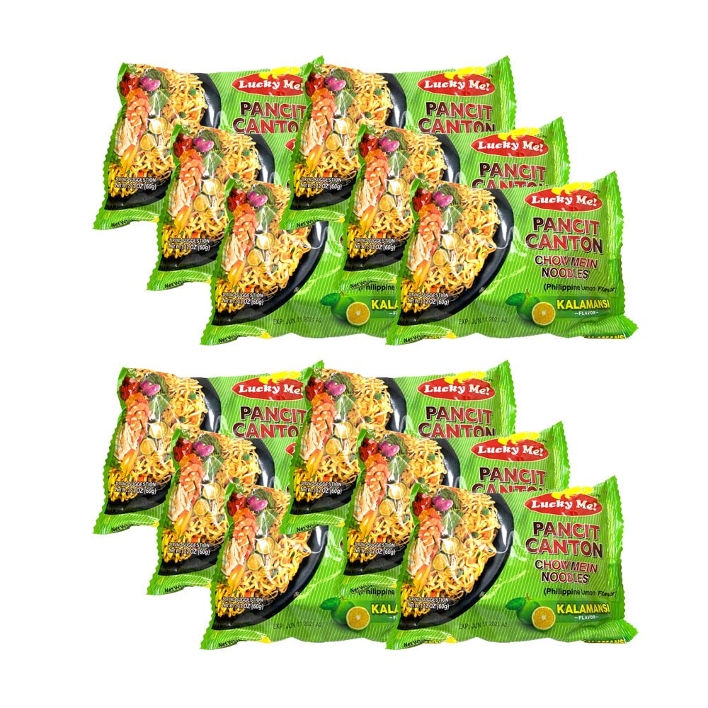 Lucky Me! front packaging showing 20-pack and flavor for easy stocking