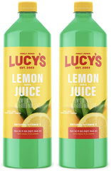 Lucy's 32oz front packaging showing brand and clear bottle for easy identification and convenience