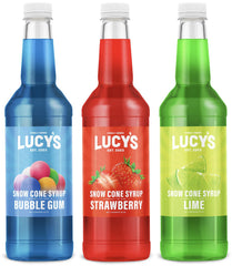 Lucy’s fiesta pack front packaging showing three 32oz bottles for party convenience