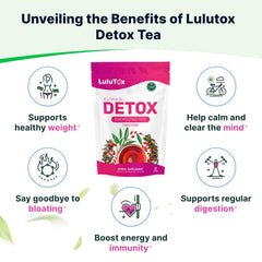 LULUTOX steaming brewed cup conveying warmth and digestive comfort