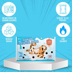 Lunar Lifts Nutrition pearls in a bubble tea glass providing lower-calorie boba option