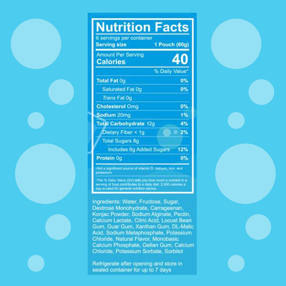 Lunar Lifts Nutrition pearls beside a spoon showing pouch portion size and serving guidance