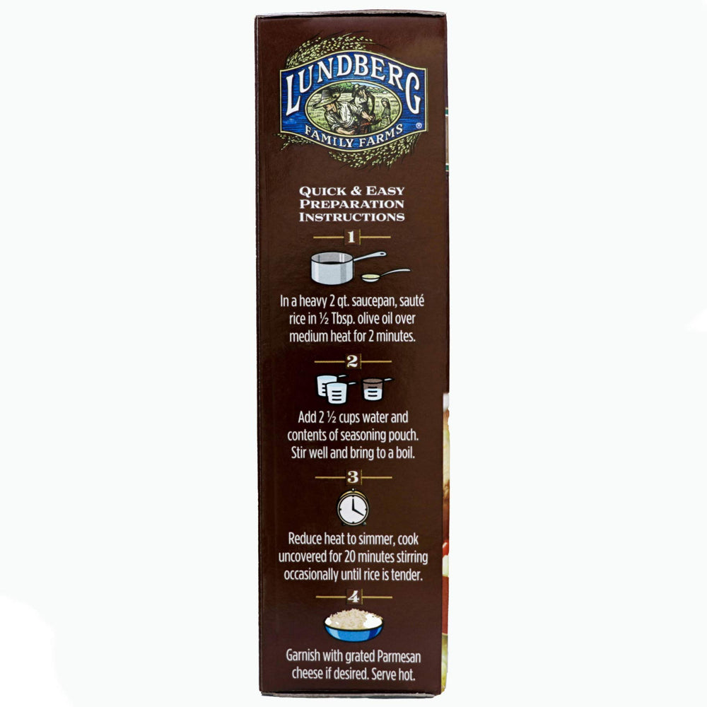 Lundberg pouch in hand demonstrating 5.5 ounce single-serve portion convenience