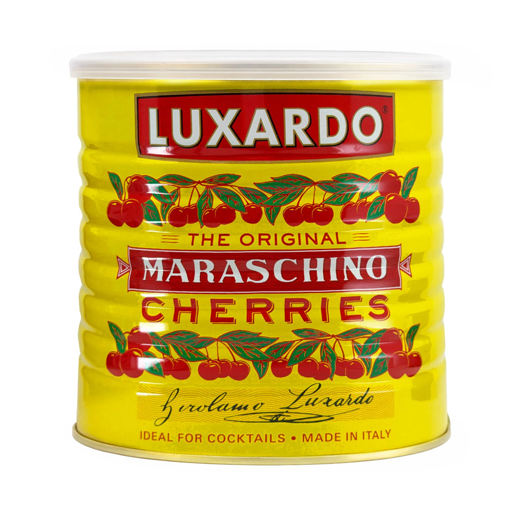 Luxardo front of can showing brand and large 6.6 lb format benefit