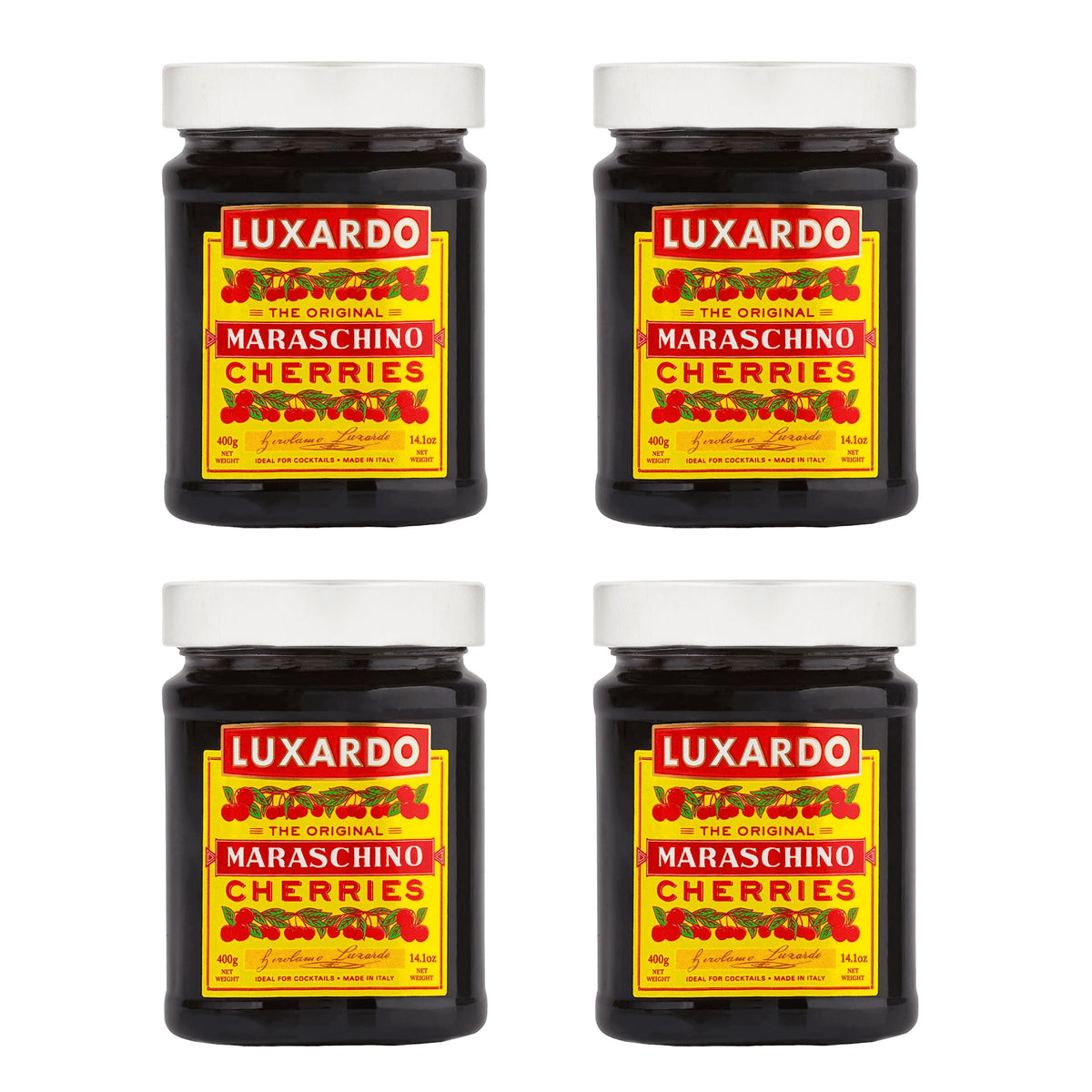 luxardo front packaging jar showing full label and elegant glass container benefit authentic look