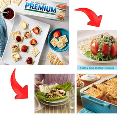 Luxenton crackers arranged on cheese platter showing versatile serving benefit