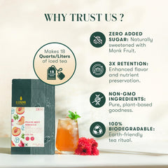 Luxmi Estates real peach pieces texture for natural fruity flavor and authenticity