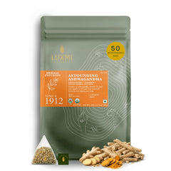 LUXMI front packaging showing organic estate blend and benefits