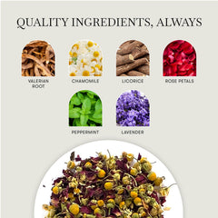 LUXMI close-up of loose-leaf blend texture highlighting organic quality and aroma