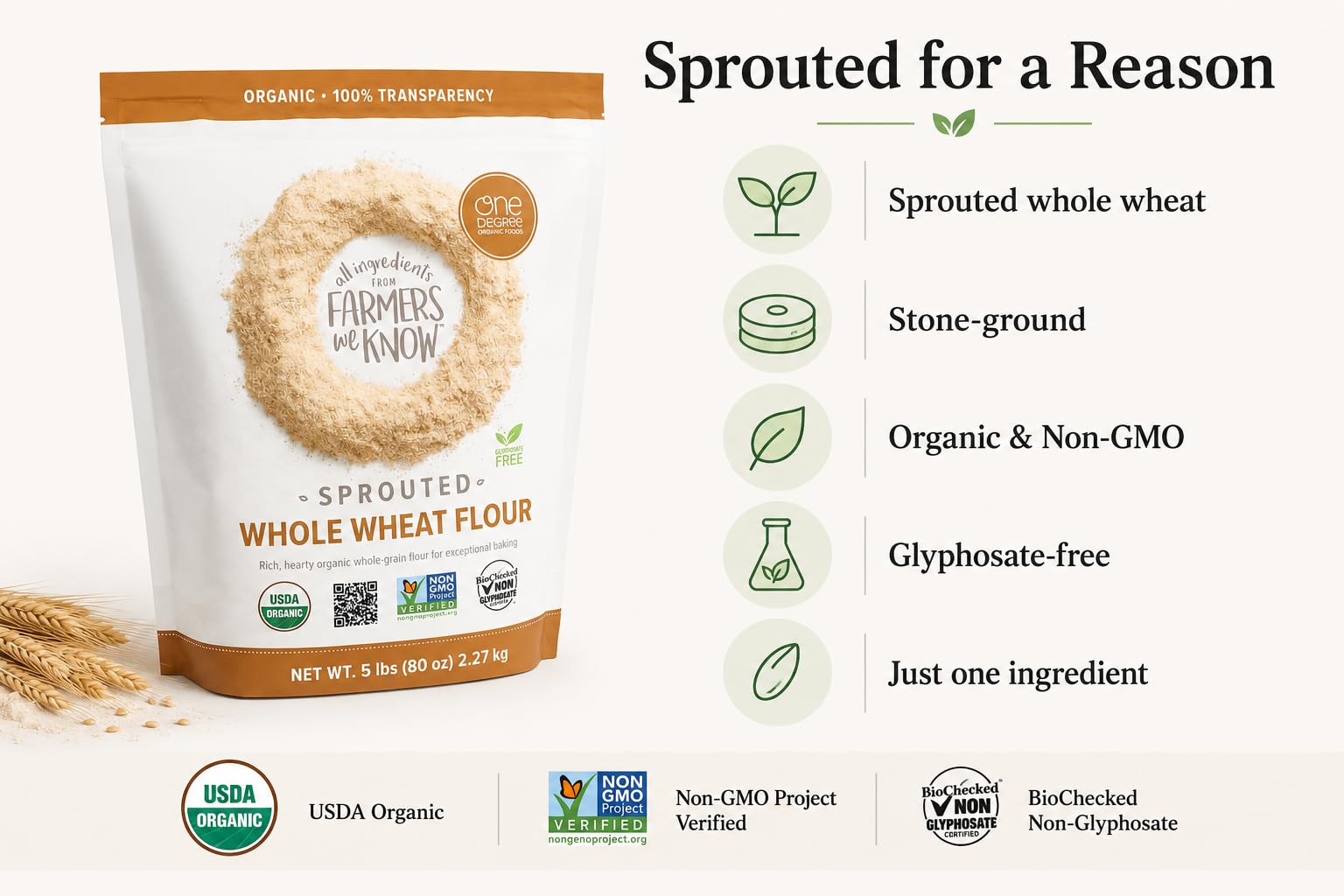 LuxProdX One Degree baked bread loaf illustrating flavorful crust and hearty whole-grain crumb