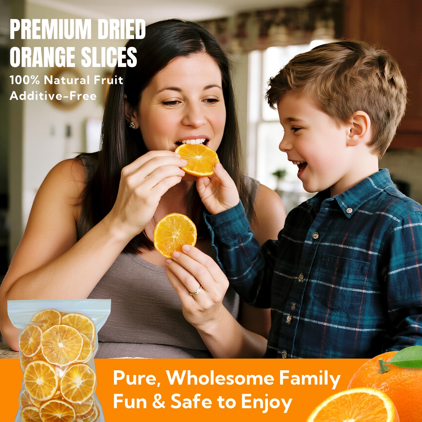 Luxsavia dried orange used as baking decoration giving visual citrus accent