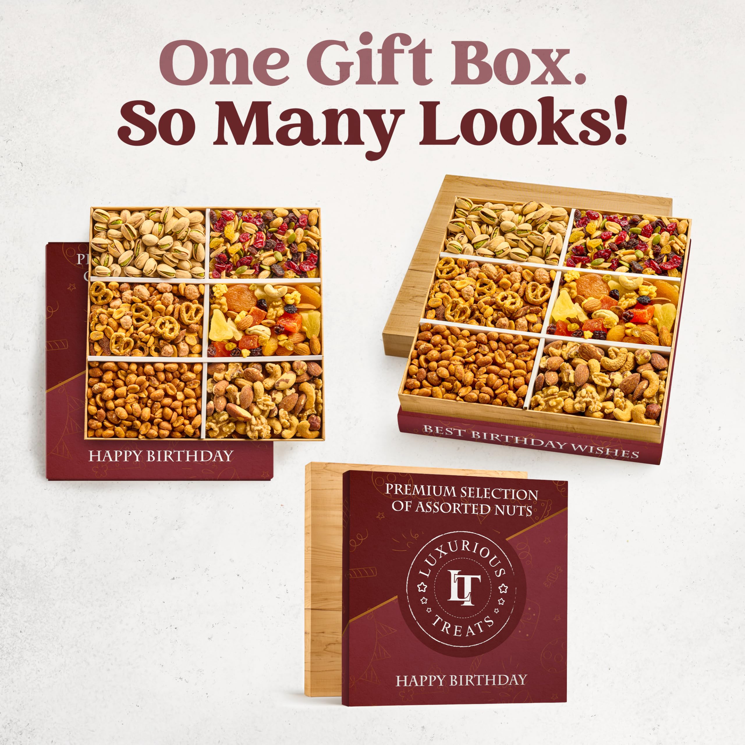 Luxurious Treats individually sealed sections emphasizing freshness and portioning
