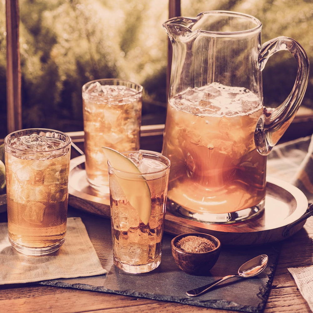 Luzianne pitcher of cold brew iced tea ready to serve with convenience benefit