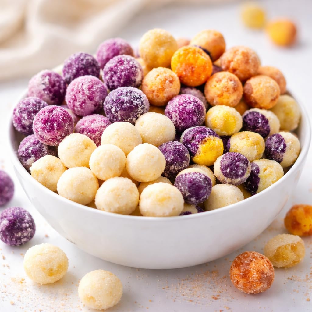 Luzviminda assorted pastillas close-up highlighting dry texture and creamy appearance for easy snacking