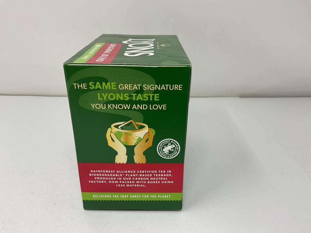 Lyons weight label on scale highlighting 250g net weight accuracy