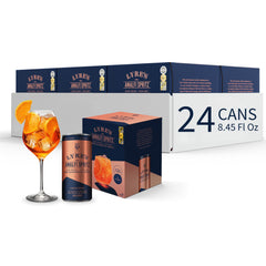 Lyre's front packaging showing 24‑pack and ready‑to‑drink convenience