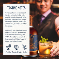 Lyre's poured into an Old Fashioned glass for cocktail enjoyment