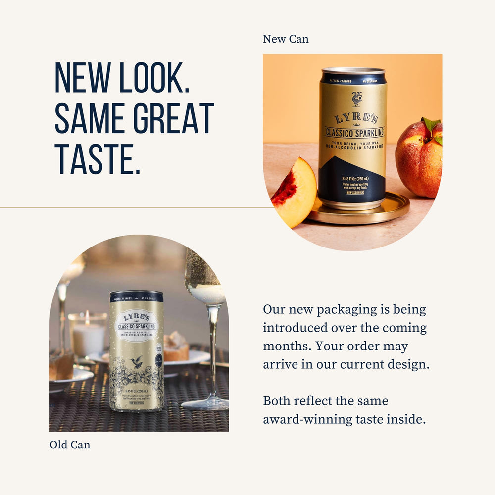 Lyre's can in hand for scale demonstrating portable single-serve convenience