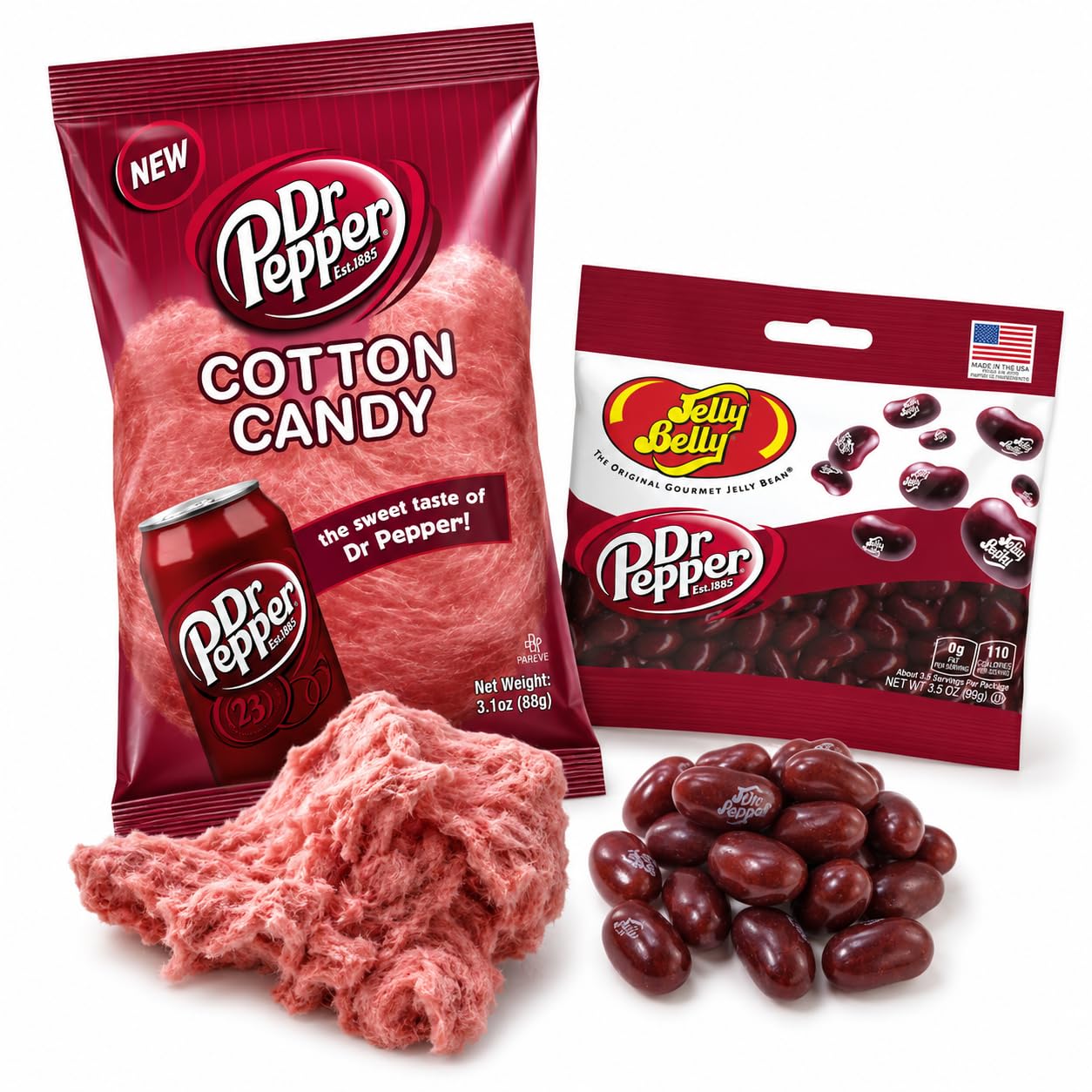 LYZA'S SWEETS & TREATS front packaging showing both Dr. Pepper candy bags for gifting