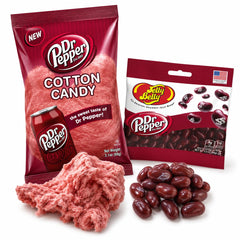 LYZA'S SWEETS & TREATS front packaging showing both Dr. Pepper candy bags for gifting