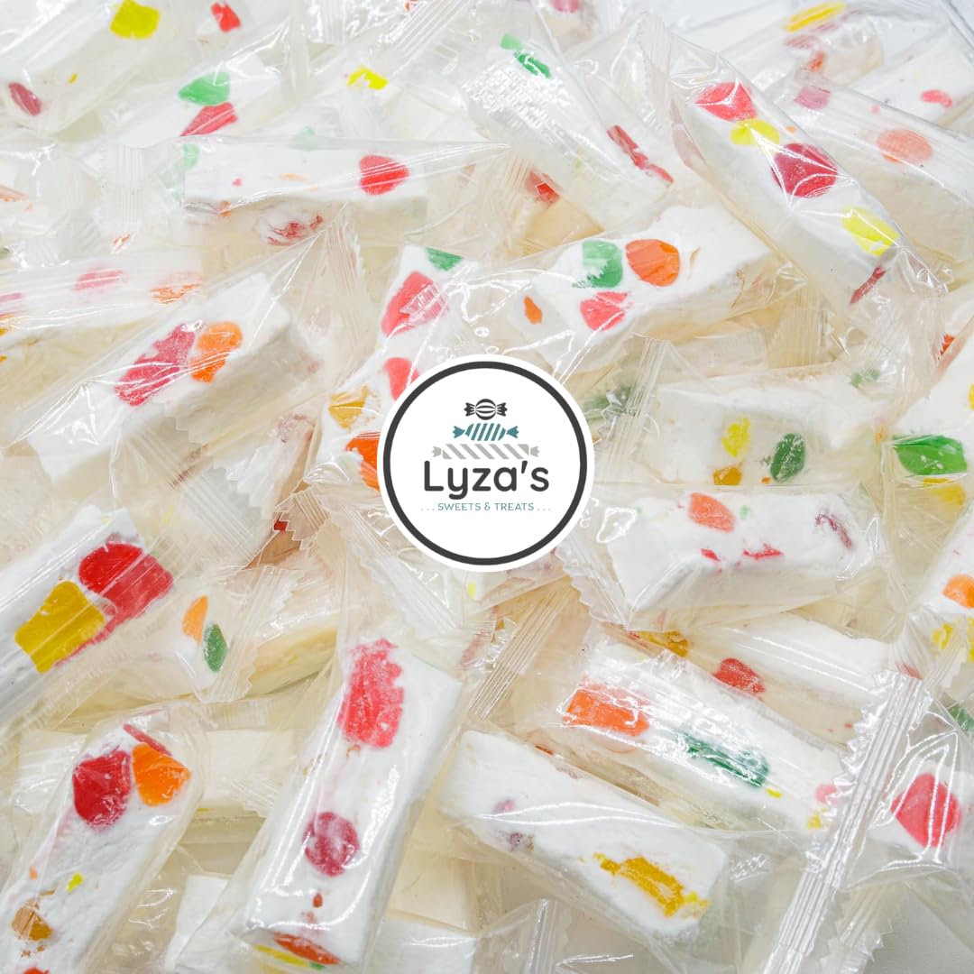 LYZA'S SWEETS & TREATS front packaging showing bulk 2.2 lb bag and branding benefits
