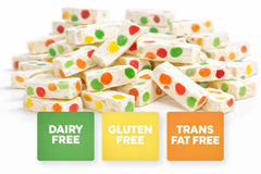 LYZA'S SWEETS & TREATS jelly bean detail showing colorful fruit pieces and visual appeal