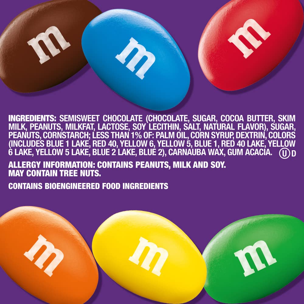 M&M's in an office candy dish for communal snacking and sharing