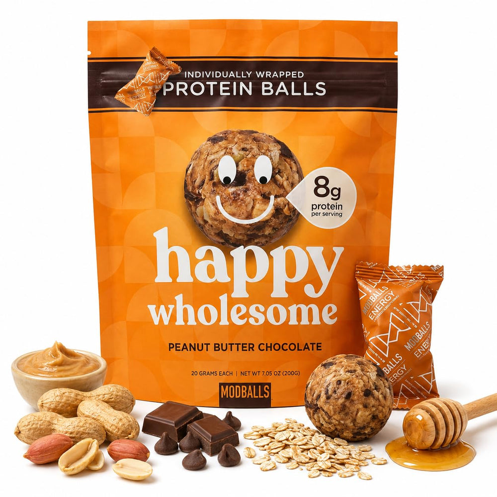 M MODBALLS front packaging showing 10-count bag and branding for quick recognition