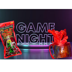 Ma Lit Candy fruit roll-up wrapped pickle in hand demonstrating quick serving