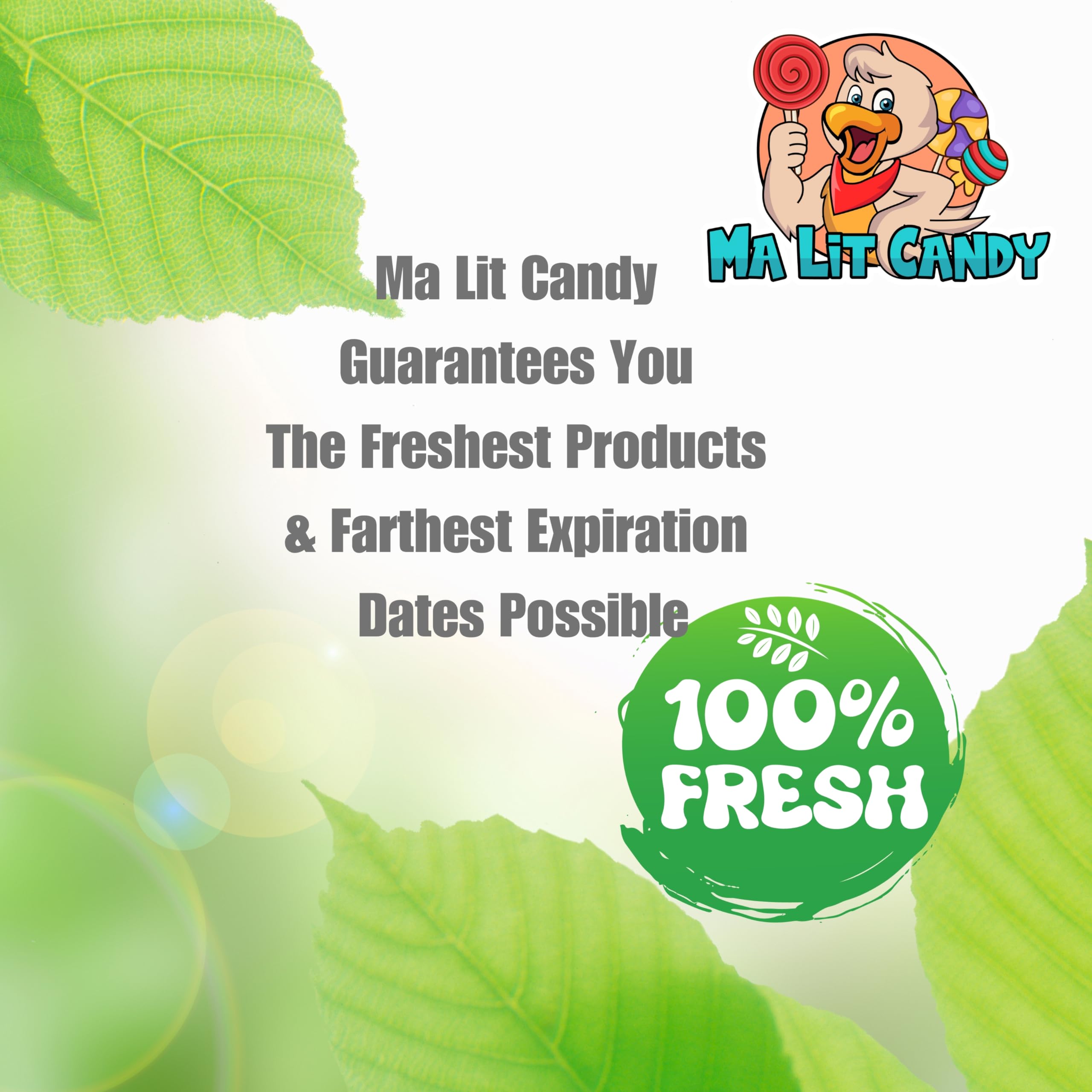 Ma Lit Candy kit size and contents arranged showing variety for sharing